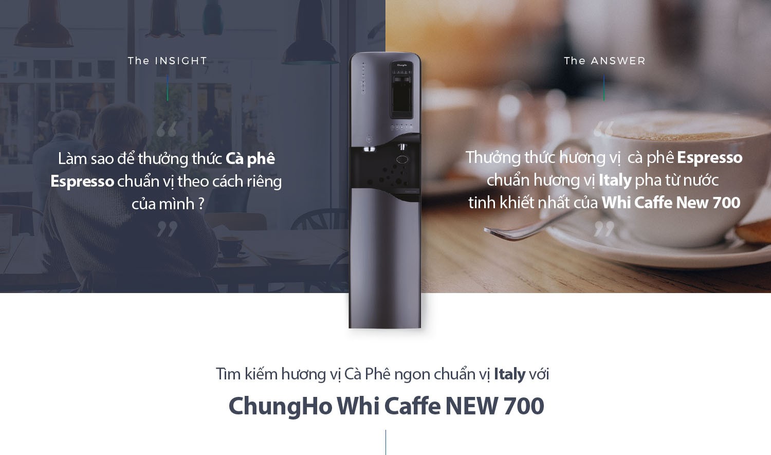 Máy Lọc Nước ChungHo New Whi Caffe 700
